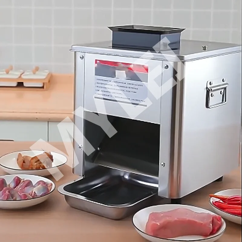 Commercial & Household Electric Fully Automatic Stainless Steel Meat Vegetable Slicer 220V Small Minced Meat Machine