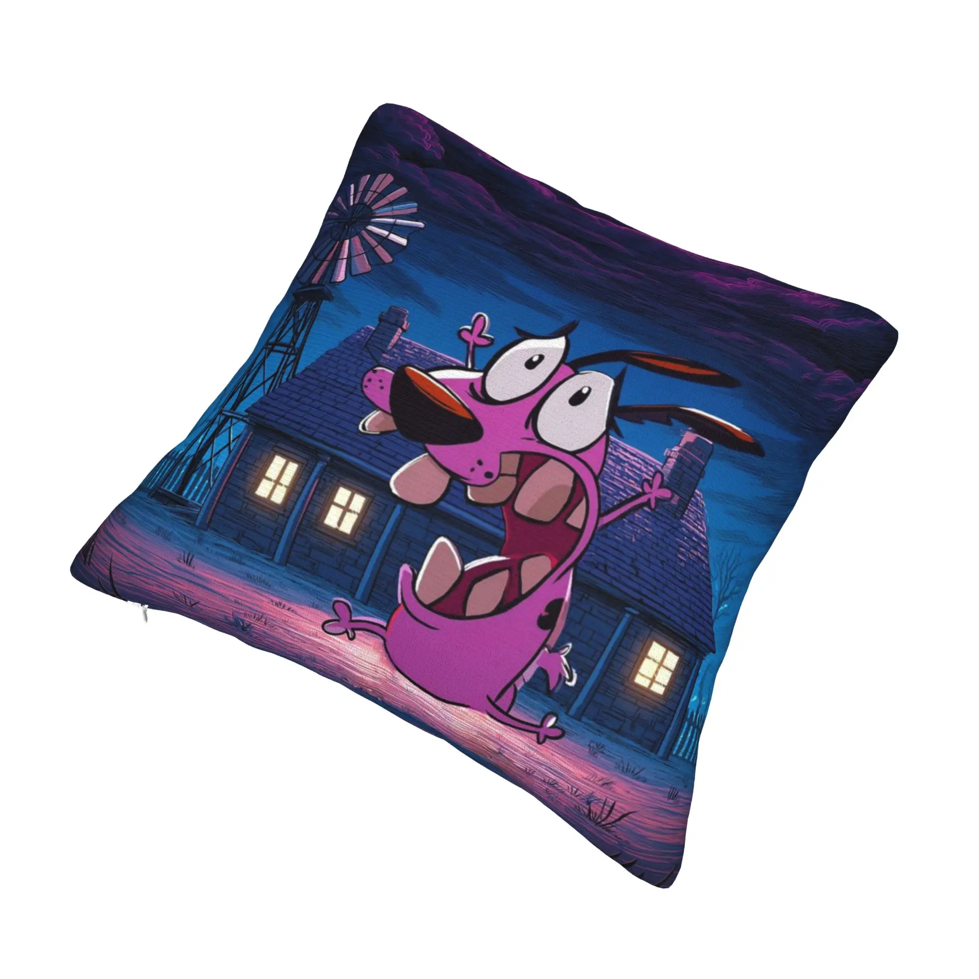 Courage the Cowardly Dog-D Pillowcases Merch Printing Cushion Cover Decorative  Throw Pillow Case Cover Home Multi Size