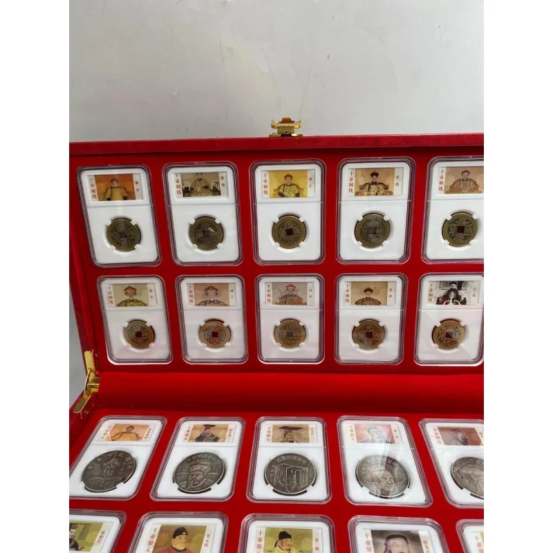 China's Ten Ancient Emperors Silver Yuan Ten Ancient Emperors Copper Coins One Yuan Silver Yuan Box Commemorative Collector's Ed image 3