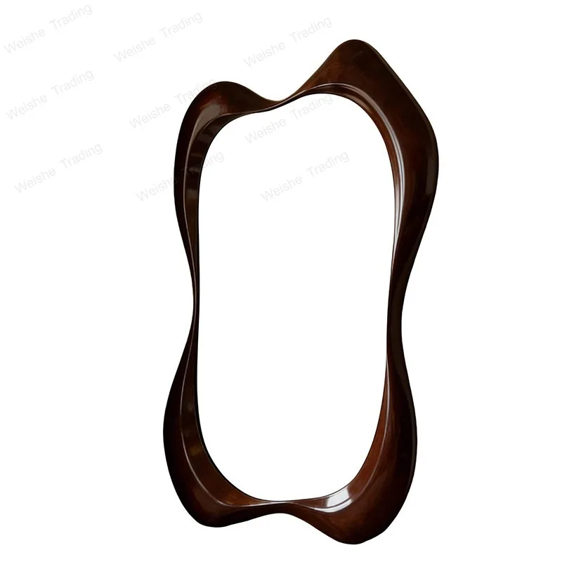 American floor-to-ceiling mirror against the wall full-body mirror living room irregular art mirror landing creative fitting