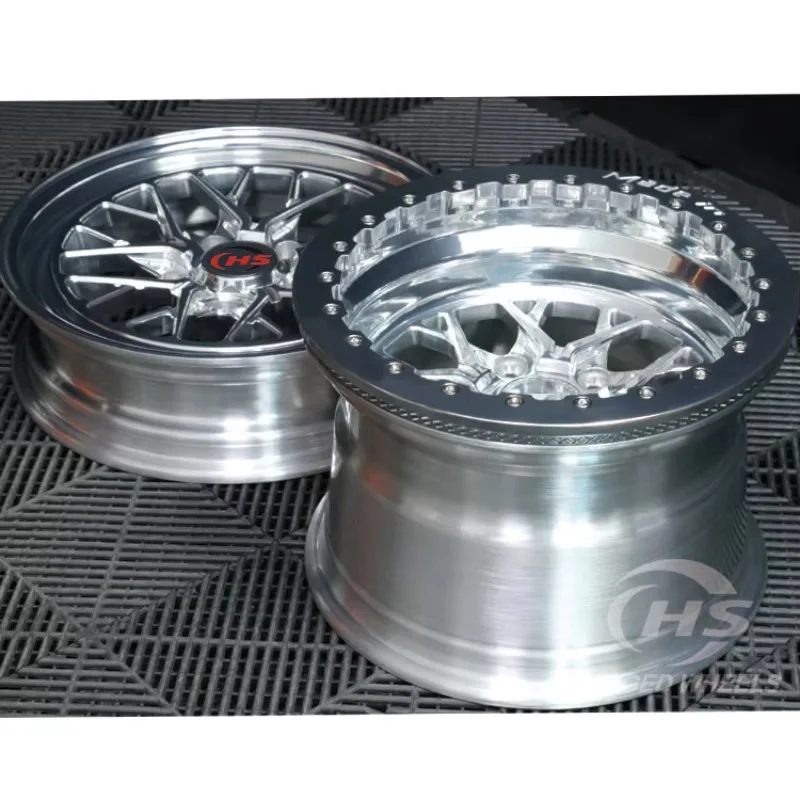 Hot Sales15x10J 17x4.5J 17x5J 18x5J 17x10J 17x11J 5*112 5*114.3 5*120 Beadlock Forged Wheel Rim for Drag Racing / GTR M340i