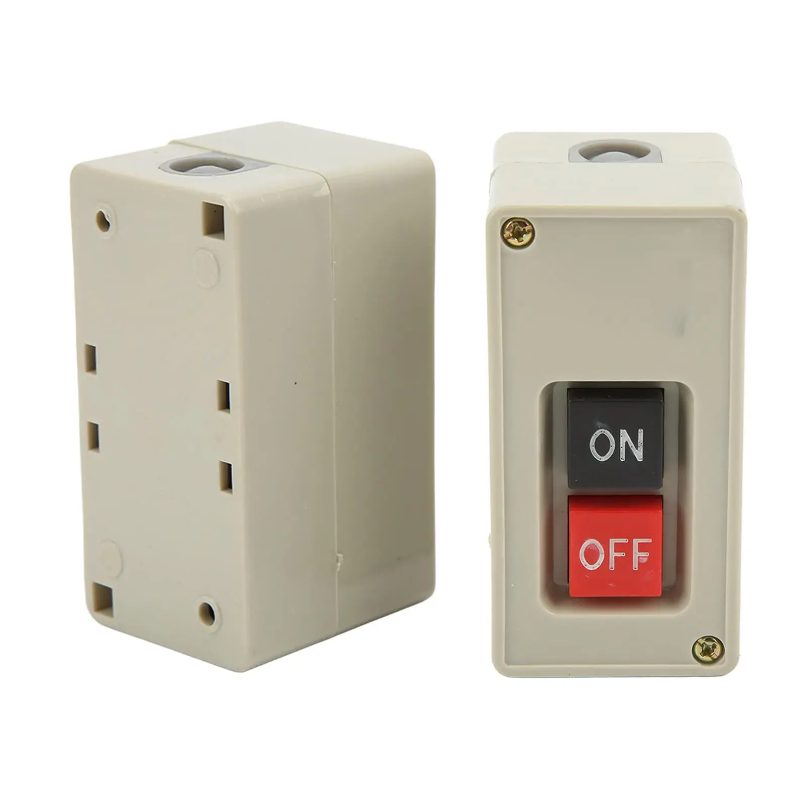 10pcs 3-Phase Power Press Button Switch 30A 380V Self-Reset 2-Position for distribution Boxes