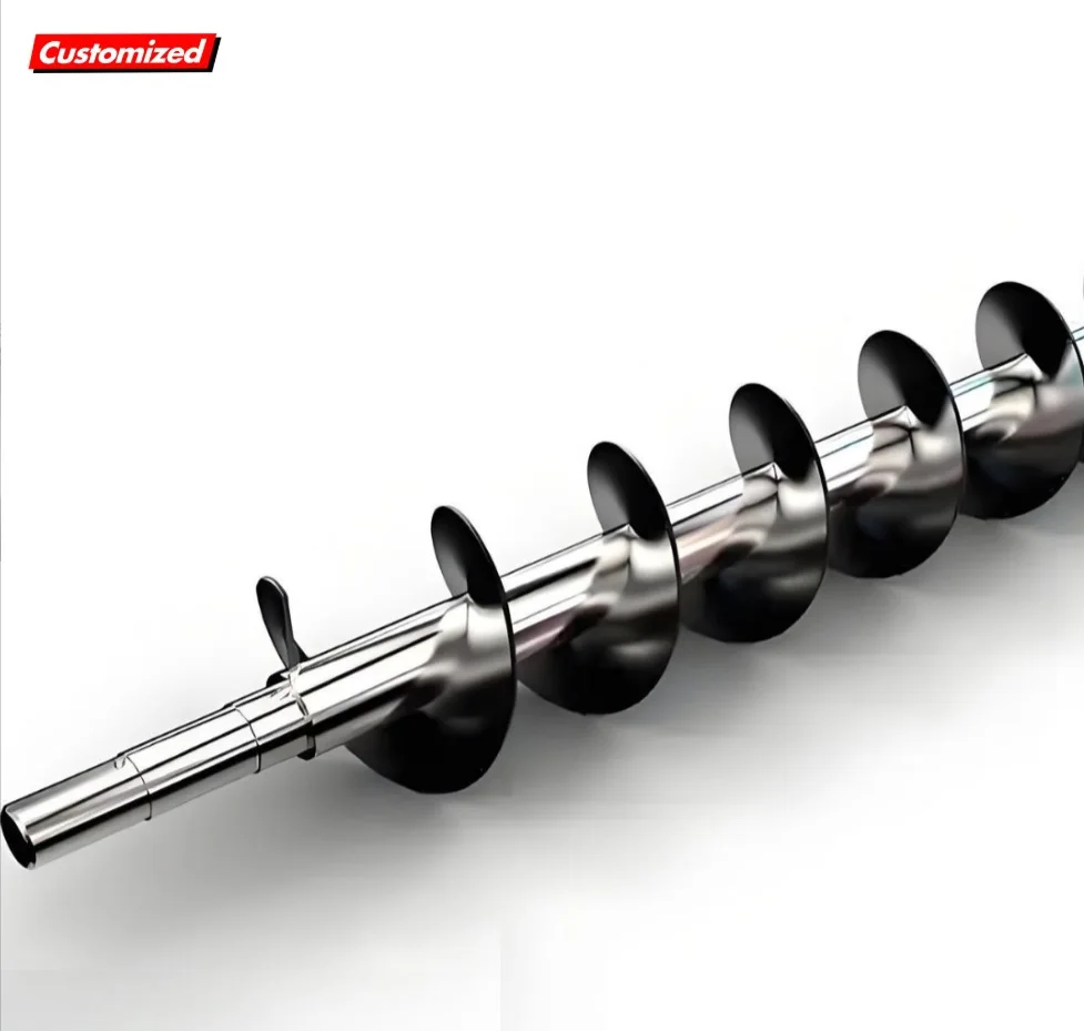 

2025 Custom Auger Stainless Steel Barrel SS304 Worm Harden Steel Feed Screw