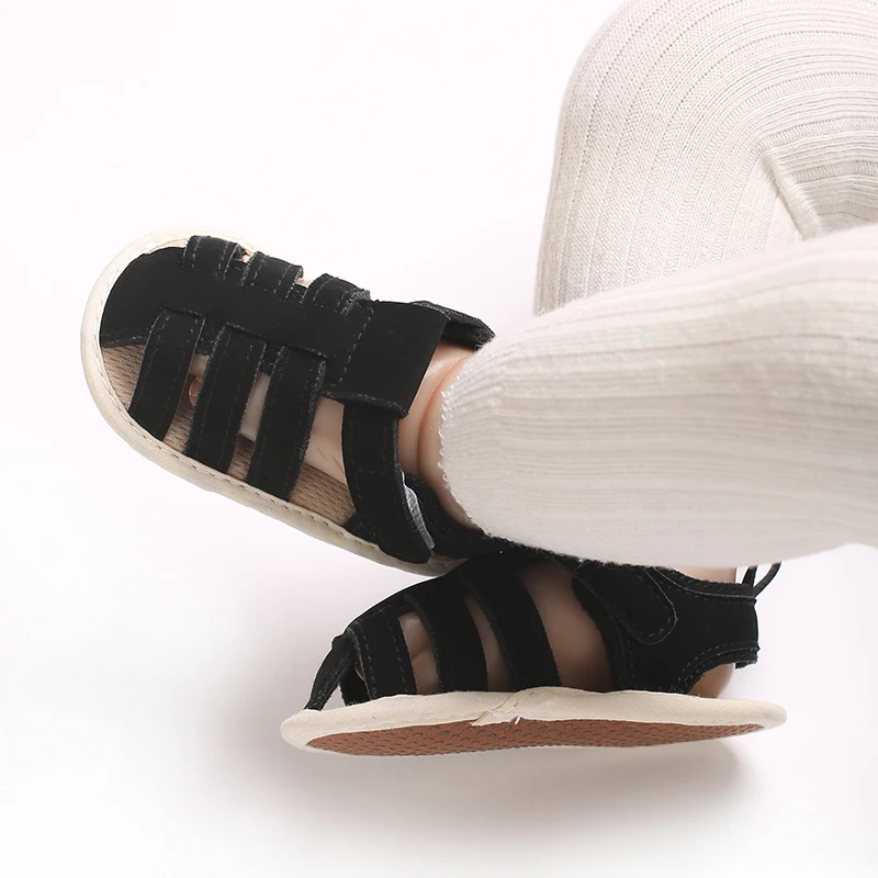 أحذية أطفال صيفية من عمر 0 إلى 18 شهرًا أحذية أطفال باوتو للرجال والنساء، نعال مطاطية غير قابلة للانزلاق، صنادل أطفال قابلة للتنفس #5