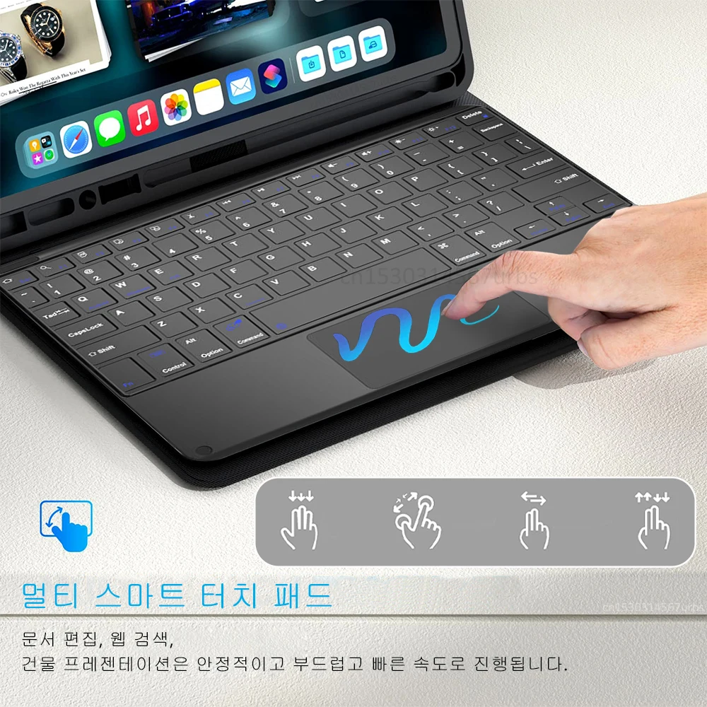 Magic Keyboard Case for iPad Pro 12 9 11 iPad 10th 10.9 9th Generation 10.2 Air 5 10.9 Inch Mini 6 2022 Bluetooth Keyboard Cover