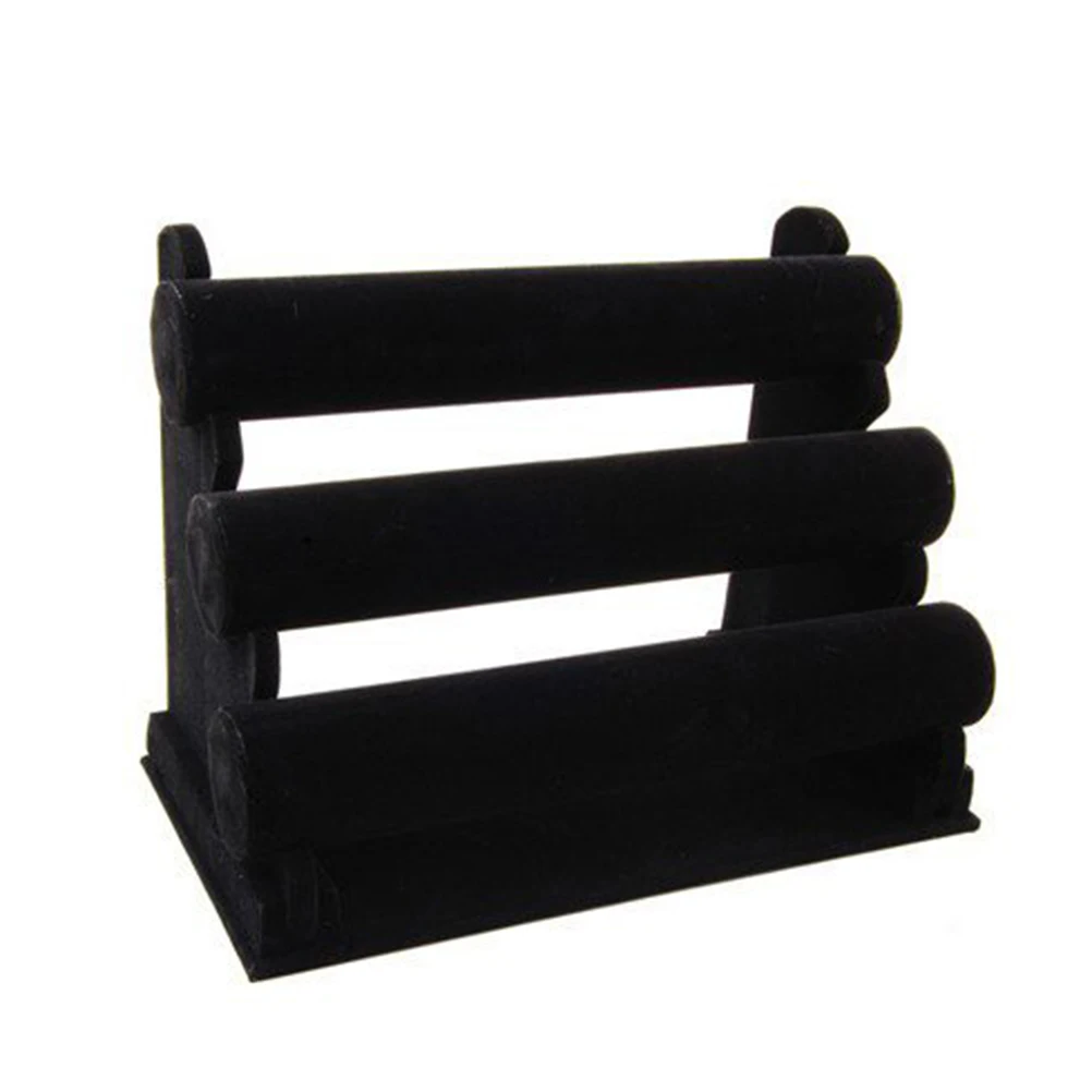 

Black Bracelet Display Stand Jewelry Organizer Holder Necklace Bangle Watch Rack For Store Protection