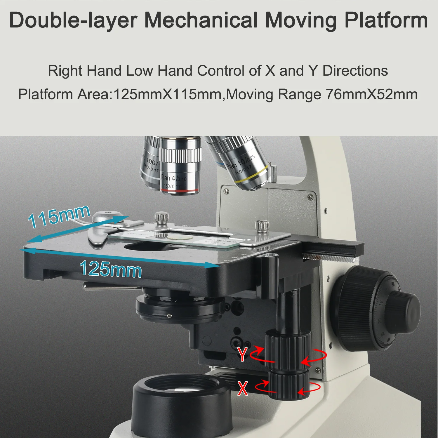 KOPPACE 290X-7400X Trinocular Compound Lab Microscope Flat Field Achromatic Objective 25 Million Pixels USB3.0 Camera