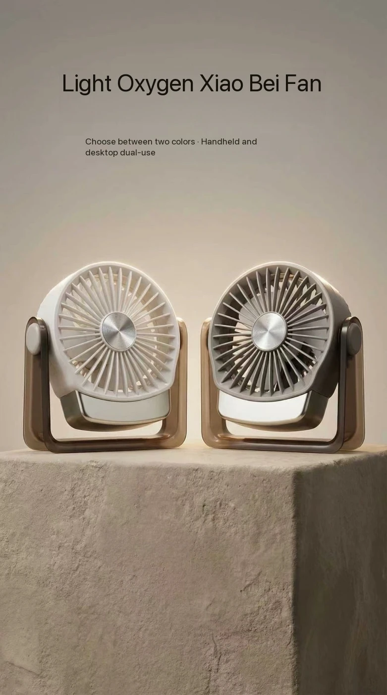 MEET SUN 500mAh Desktop Leiser Mini-Ventilator Handlicher Kühlventilator Make-up Nachbearbeitungswerkzeug Sommer-Essential Persönlicher Lüfter – Detail 11