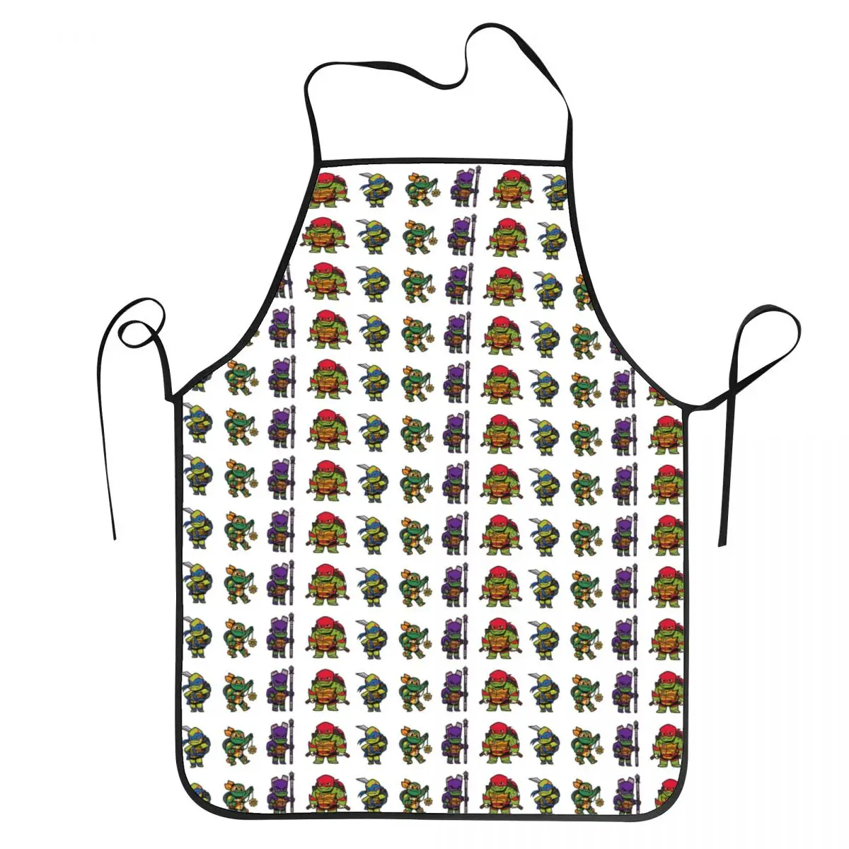 ROTTMNT Mini Turtles Apron Chef Cuisine Tablier Waterproof Bib Kitchen Cleaning Pinafore for Women Men Gardening