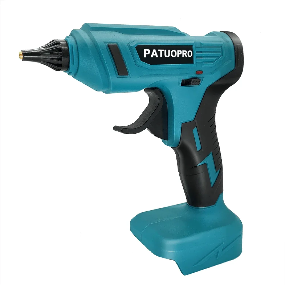 PATUOPRO Rechargeable Hot Glue Gun Cordless Electric Glue Gun With 10PCS Glue Stick DIY Repairing Tool For Makita 18V Battery