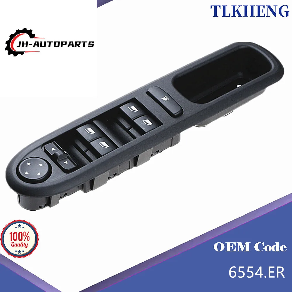 

Electric Window Control Switch For Peugeot 407 2004 2005 2006 2007 2008 2009 2010 6554.ER 6554ER