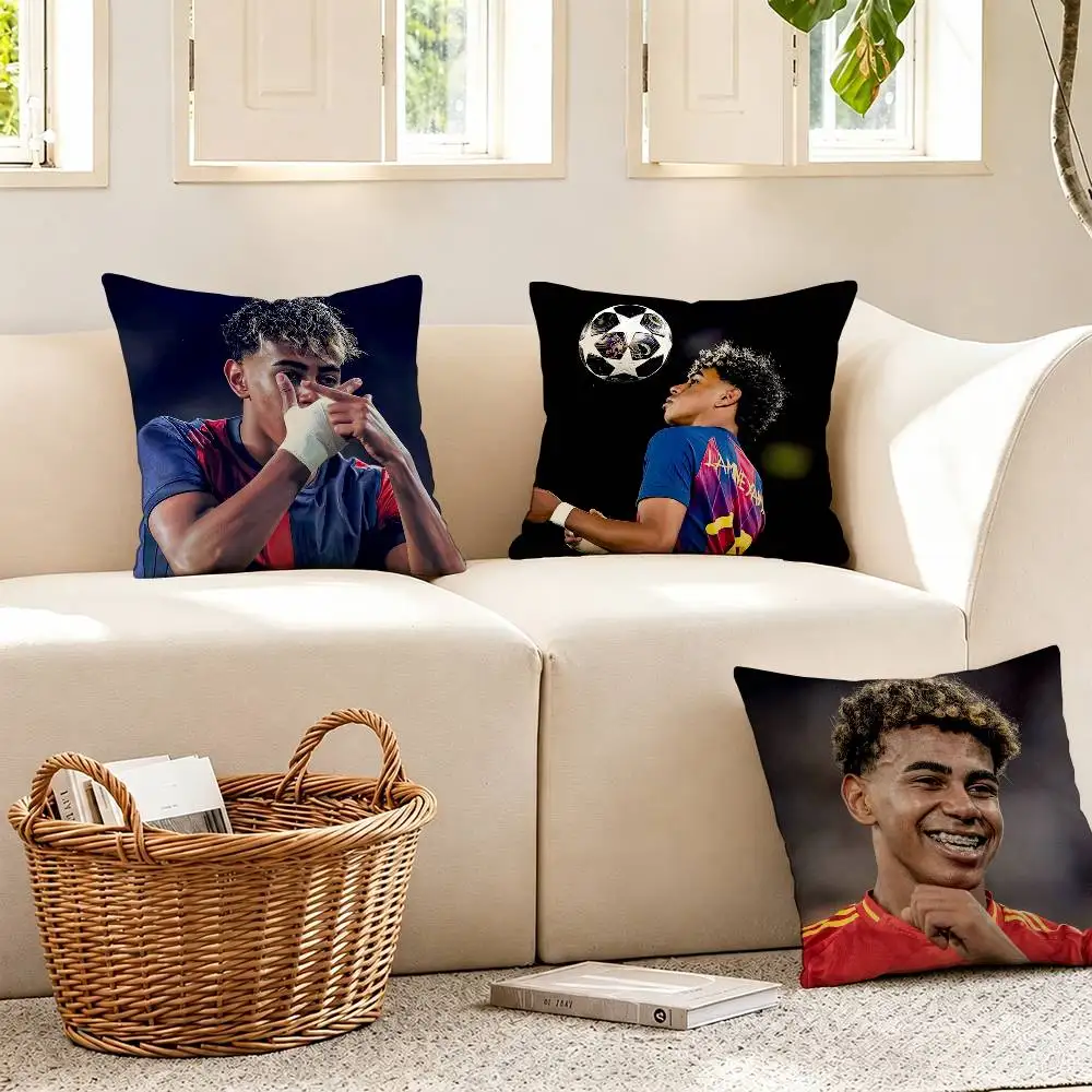 Football 19 LY L-Lamine Y-Yamal  Printing Pillowcases Cushion Cover Pillow Covers Home Decoration Square Multi-Size