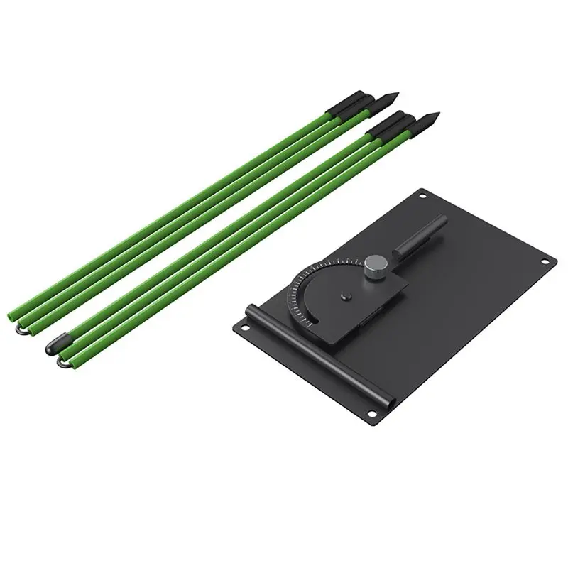 

【СПЕЦИАЛЬНОЕ ПРЕДЛОЖЕНИЕ】Держатель для тренировочной палки для гольфа, регулируемый тренажер для отработки ударов, аксессуары для тренировок по гольфу на заднем дворе