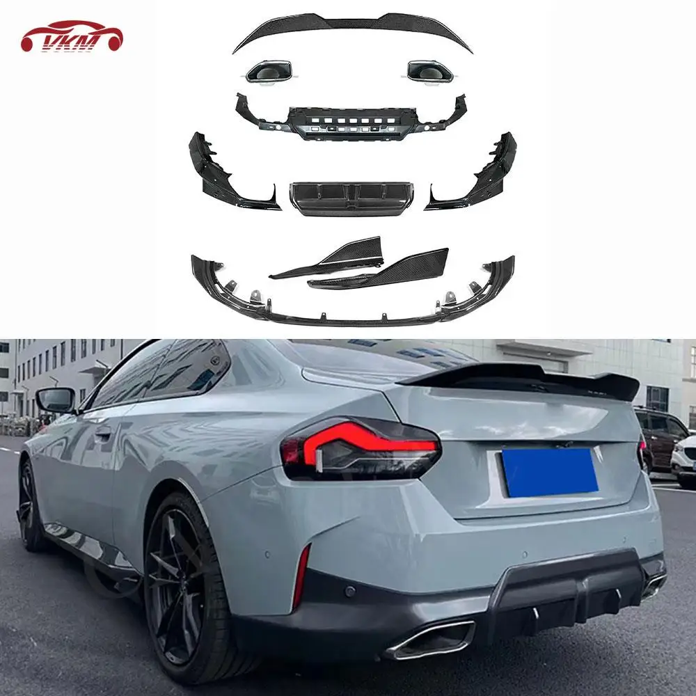 Car Bodykits Front Lip Rear Bumper Diffuser Side Skirts Rear Spoiler for BMW 2 Series G42 M-Sport Coupe 2021 + Car Styling