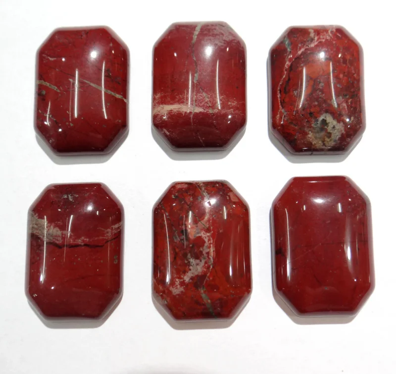 

Wholesale High Quality 18*25mm Natural Red Stone Rectangle Cabochons Beads for DIY Jewelry Making Accessories 30Pcs