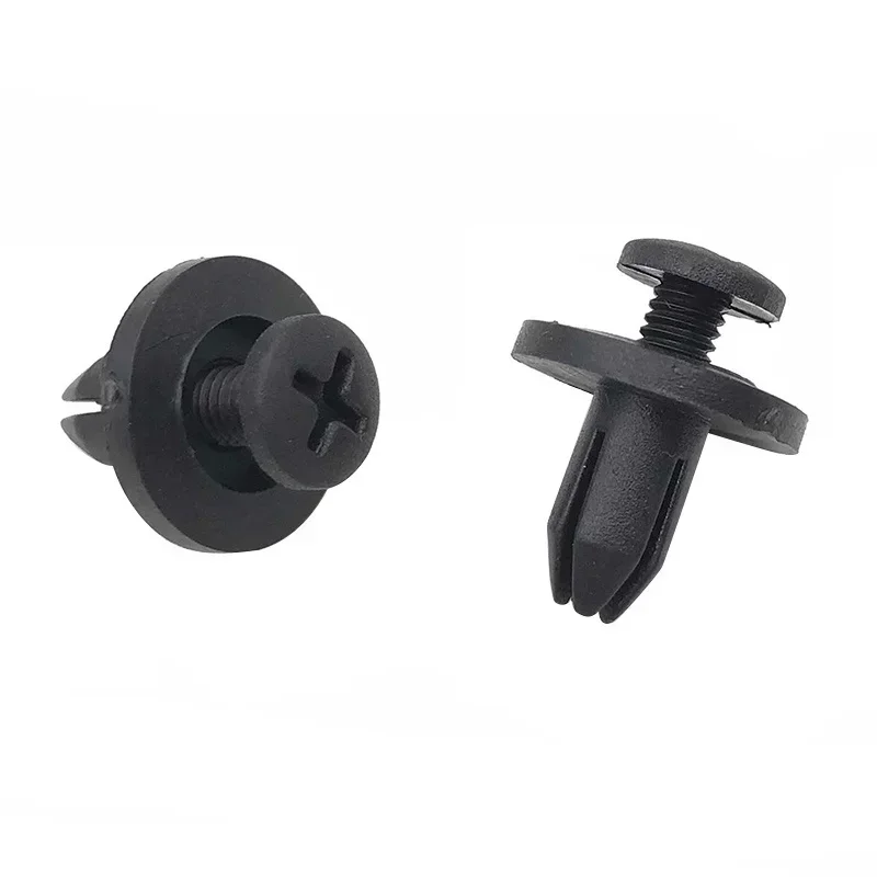 10/20/50Pcs 6mm Auto Bumper Fastener Clip Hole Rivet Retainer Push Engine Cover Car Door Fasteners For Honda