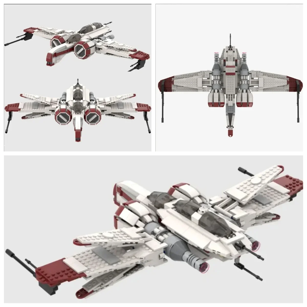 مجموعات مكعبات بناء طائرات محارب الفضاء 75402 متوافقة مع جزيئات ليغو مناسبة لهدايا عيد الميلاد 497 قطعة