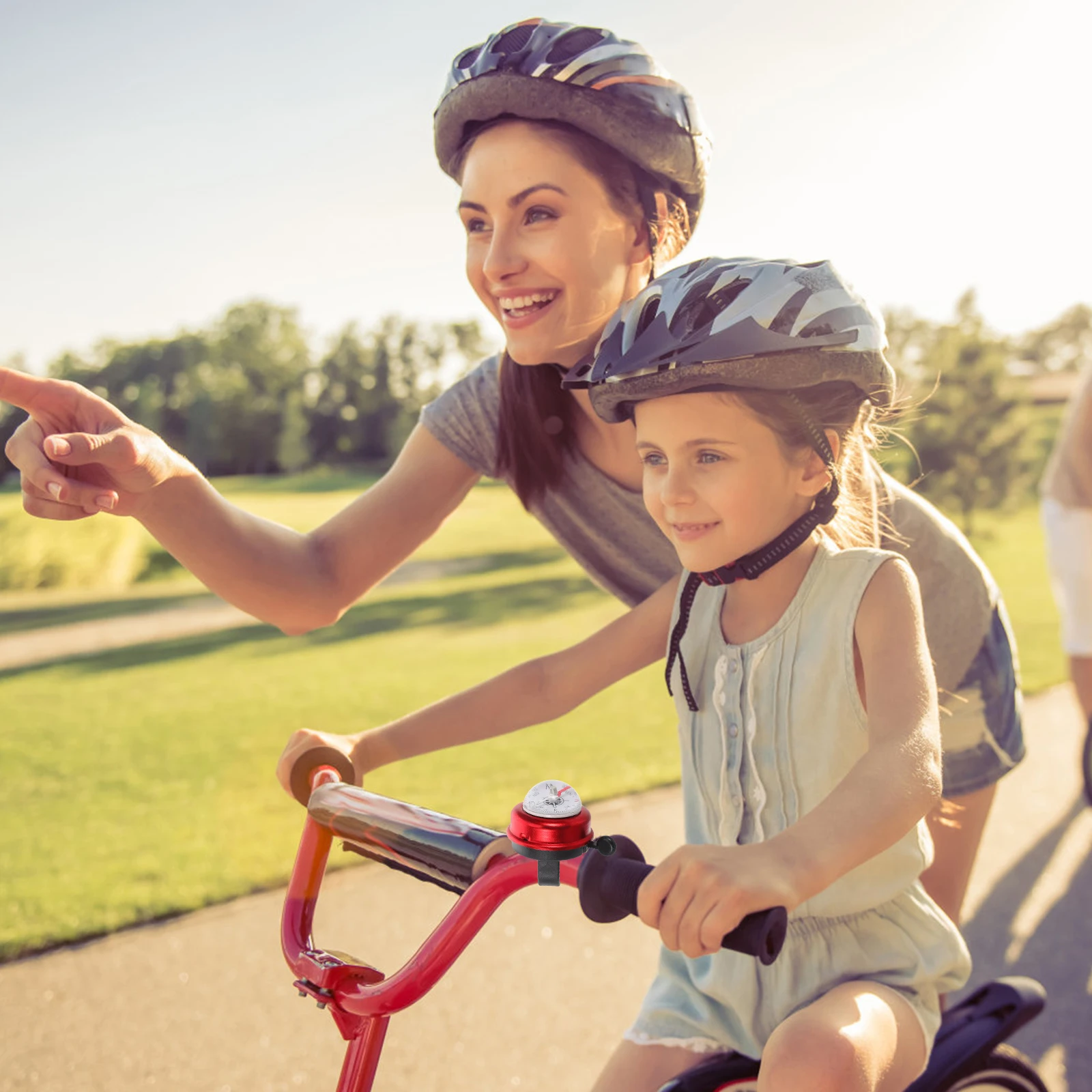 Bicycle Kids Scooter Accessories Loud Sound Bike Horn Durable Rust-Resistant Ringing Bell Multi-Functional Cycling