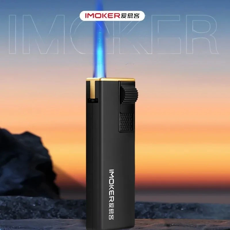 Portable Metal Butane Lighter Windproof Jet Flame for Home & Outdoor Survival Lighter， Convenience Store Cigarette Ignition Tool