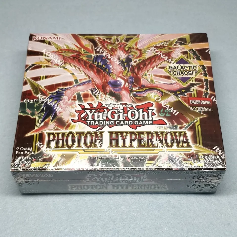 

Yugioh KONAMI Дуэль монстров TCG Photon Hypernova PHHY английская коллекция 1-го выпуска герметичная коробка усилителя