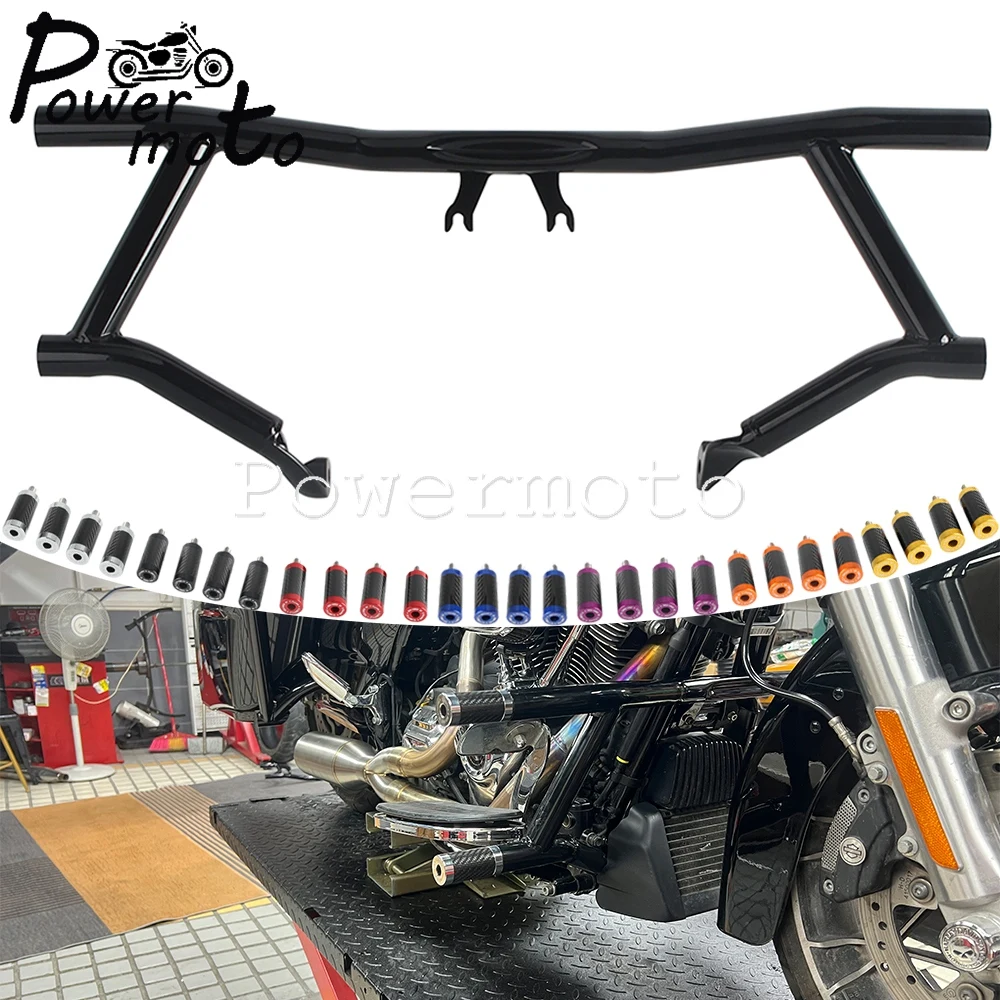 

Motorcycle Engine Guard Crash Bar Protection Bumper For Harley Touring Freewheeler Road King Road Street Electra Glide Limited