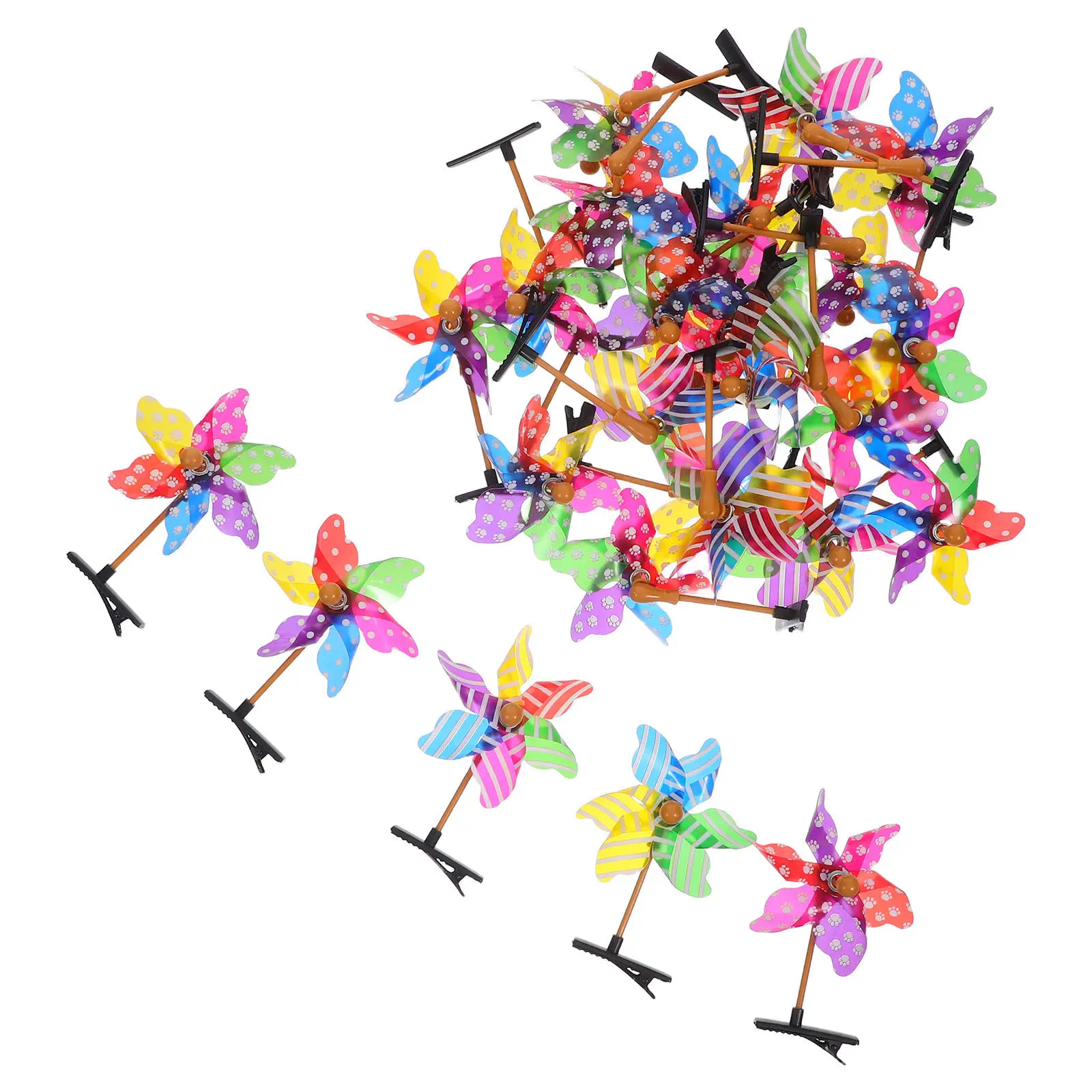 

Набор из 25 заколок-вертушек: элегантные, легкие зажимы для волос для девочек и женщин, удобные детские аксессуары для волос, заколки для девочек