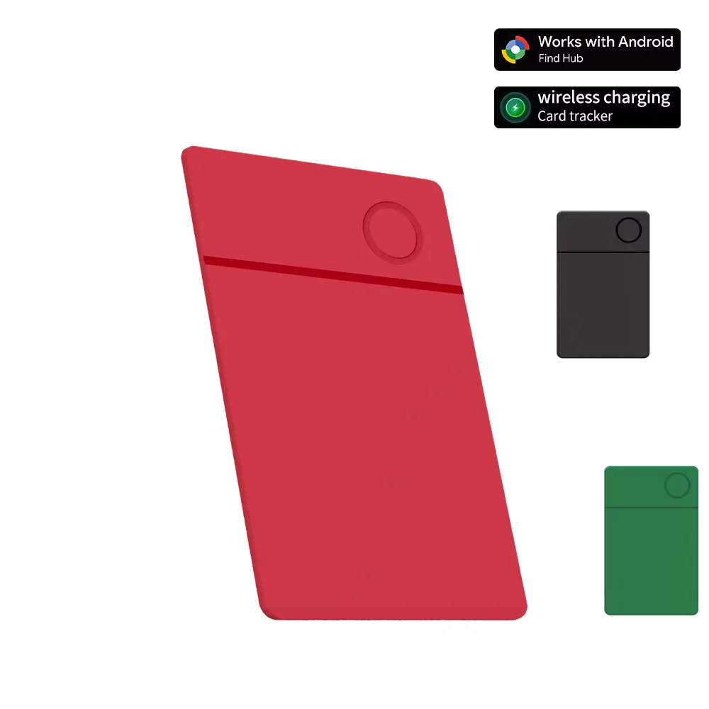 RSH Slim Localizador de Cartão com Carregamento Sem Fio para Android, Compatível com o Aplicativo Google Find Hub, Localizador Anti-perda para Carteira e Bolsa, Opção de Presente