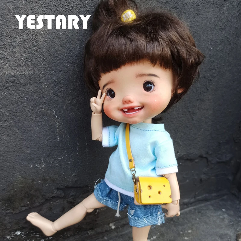 

YESTARY 1/6 Doll Clothes Cheese Backpack For 20-30cm Dolls Accesories Clothing Cute Messenger Bag For Barbie Blythe Ob24 Doll