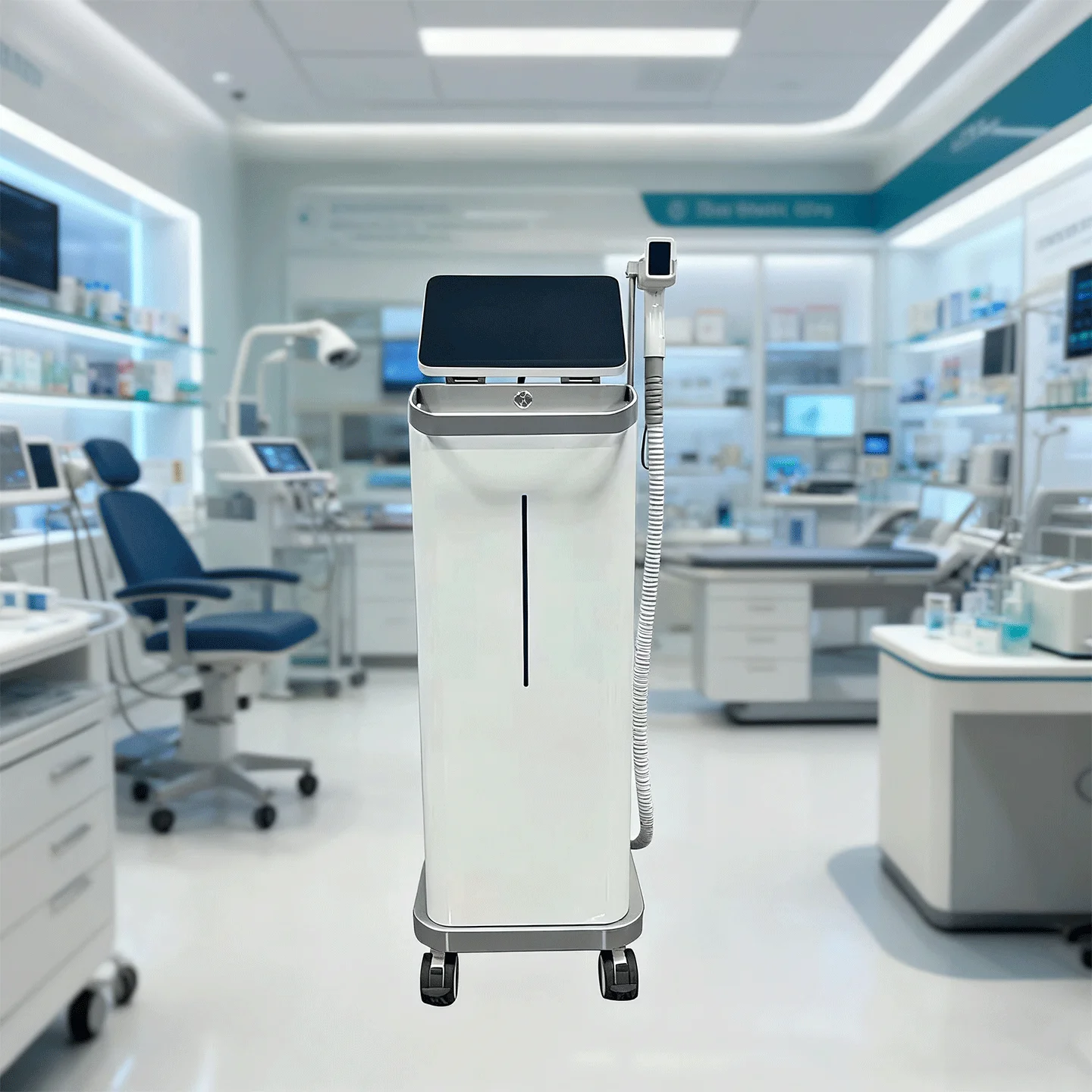 

4 Wavelength Diode Laser System for Hair Removal Sapphire Cooling Compressor TEC 100 Million Shots