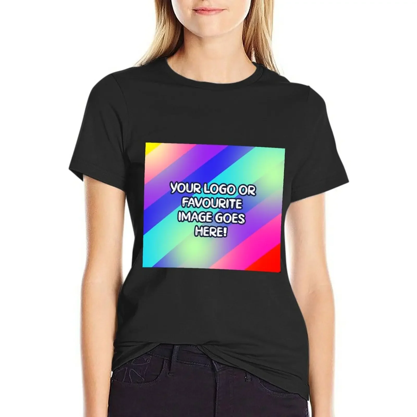 

Сделайте собственные индивидуальные изображения, тексты, логотипы, дизайны, мемы, фотографии, постеры Футболка на заказ, летняя одежда, быстросохнущие женские топы