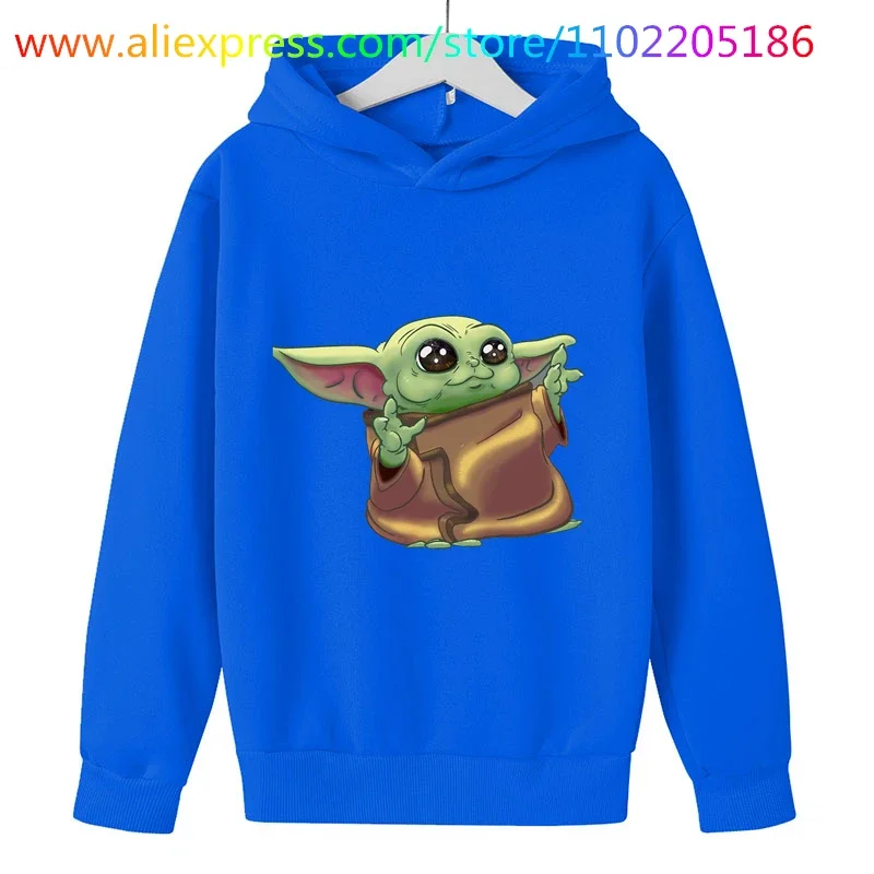 Baby yoda Hoodie kids Sweatshirts Girls Clothing Toddler Baby Boy Clothes Hoodies movie Sweatshirt