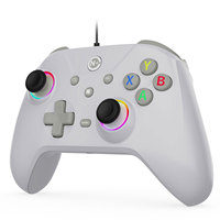 NE N5 Pro Wired Hall Effect PC Game Controllers for Gaming Gamepads for Windows Steam with Turbo/Vibration/RGB Joystick (Grey)