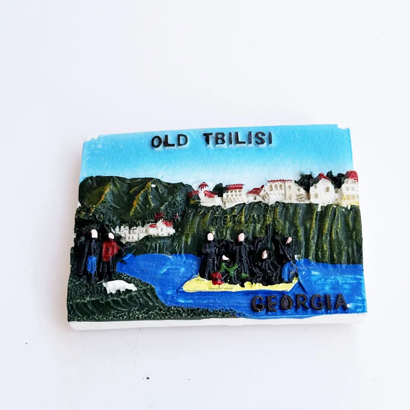 Tbilisi landscape design Creative travel souvenirs Gift Home decoration Refrigerator sticker arts and crafts