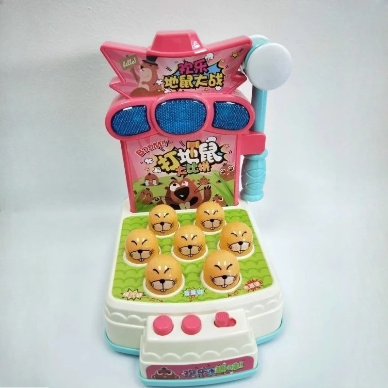 Musical Whack-a-Mole Toy: Rhythm-based knocking game, develops musicality & reflexes through multi-sensory play