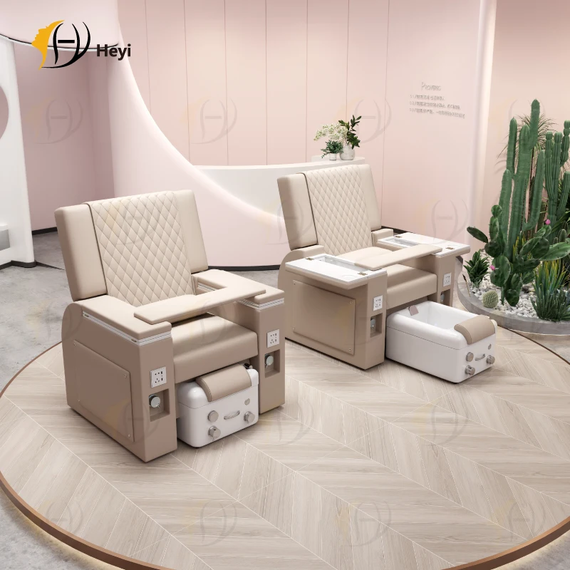 Equipamento profissional de móveis para salão de beleza, cadeira elétrica reclinável para massagem nos pés, spa, estação de pedicure