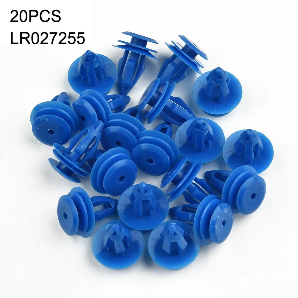 High Quality Practical Clips Retainer Curved 20pcs Arch Flare Blue For Range Rover Evoque Moulding Mounting Trim