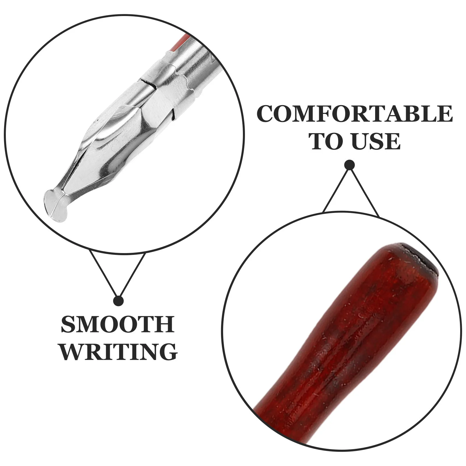 

1Set Dip Pen Nibs Calligraphy Set Bent Tip Rod Durable Writing Tool for Drawing Signature Art Dip Pen Nibs Calligraphy Pens