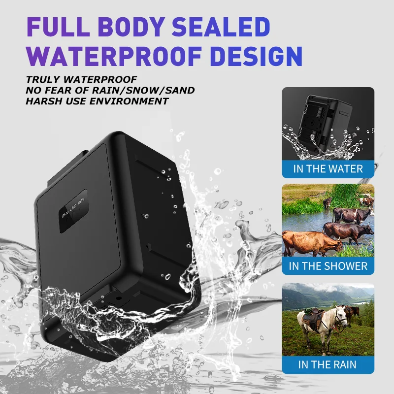 4G 20000mah/30000mah battery long standby gps tracker for animals