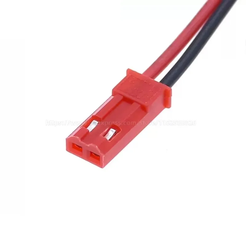 10Pairs JST 2P 2Pin Connector Plug Cable Male + Female for RC Battery  100mm/200MM 10CM 20CM