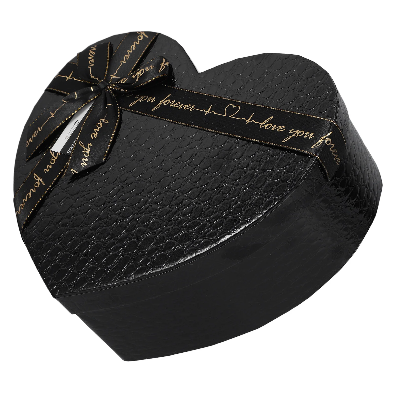 

Heart Shaped Black Gift Box Creative Container Chocolate Boxes for Flowers Arrangements Paper Case