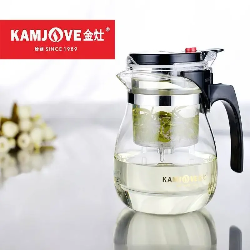 TP-757 Kamjove Art Tea Cup * Mug & Tea Pot 700ml Glass Gongfu Teapot Maker Press Puer Tea Tie Guan Yin Green Tea