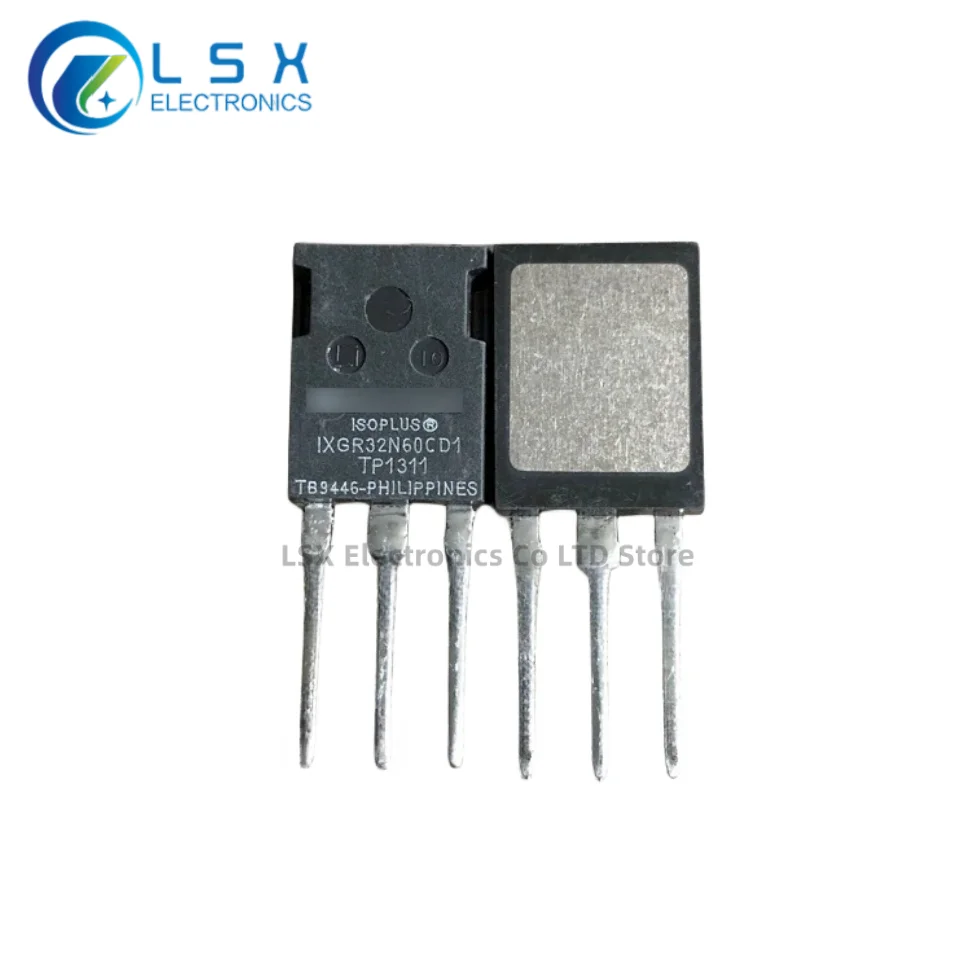 New Original 5PCS/Lot IXGR32N60CD1 IXGR32N60C IXGR32N60 32N60 ISOPLUS247 32A 600V Isolated Tab Power IGBT Transistor