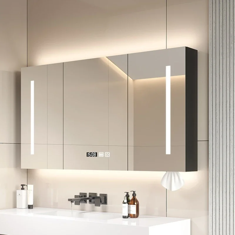 Nordic Intelligent Bathroom Cabinets Multifunctional Intelligent Bathroom Cabinets Modern Home Furniture Compartiment HBMC