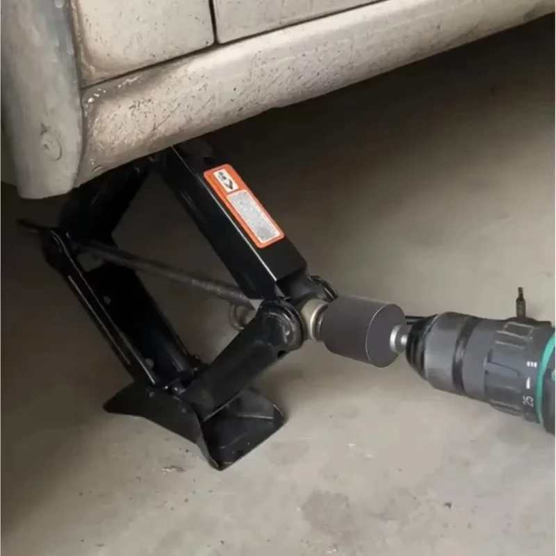 

Steel Trailer Jack Drill Adapter Electric Conversion Tool Kit Universal For RV Camper Boat Leveling Fast Lifting 1500LB Capacity