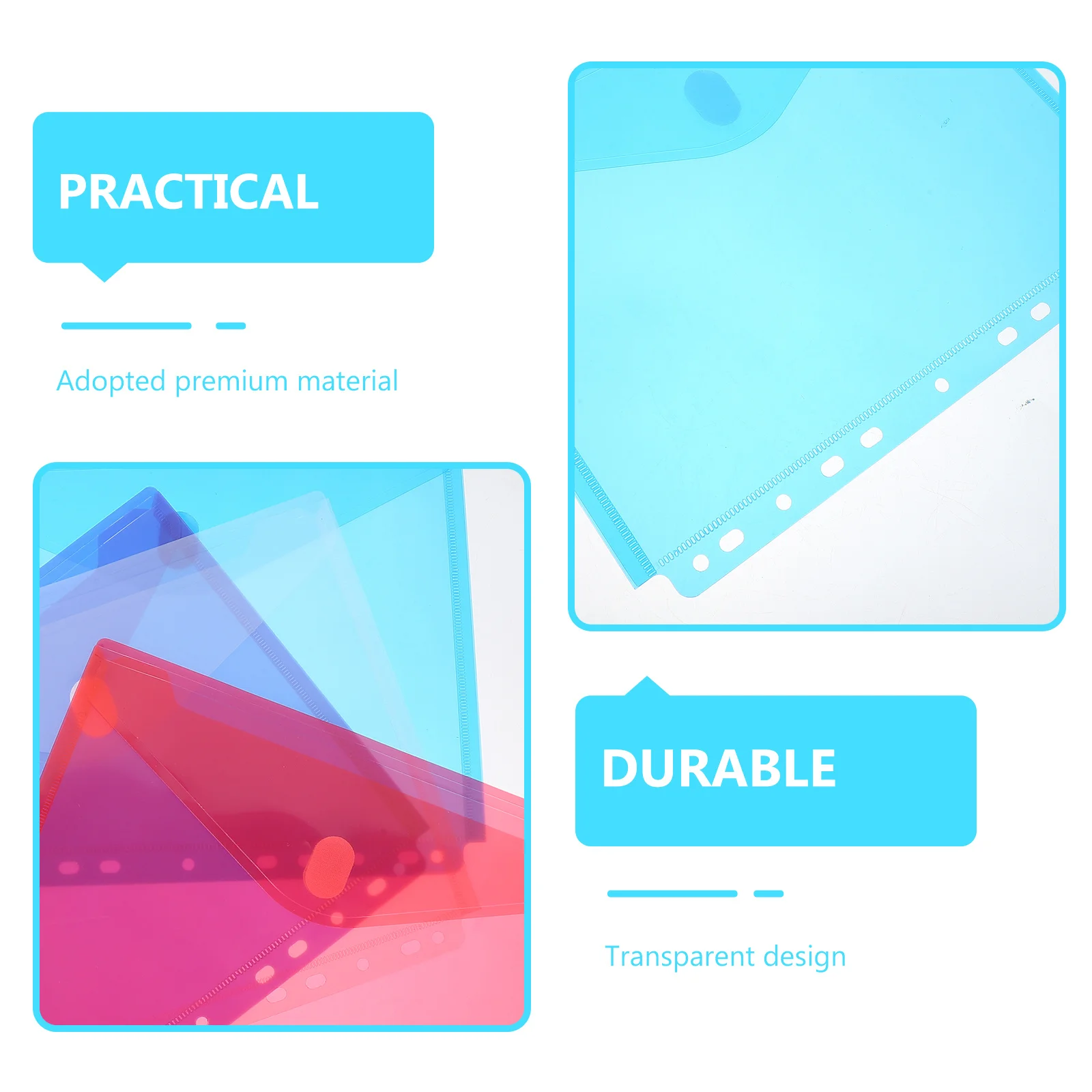 

10 шт., прозрачные держатели для документов, пластиковый органайзер для папок с файлами, органайзер для хранения документов, органайзер для квитанций