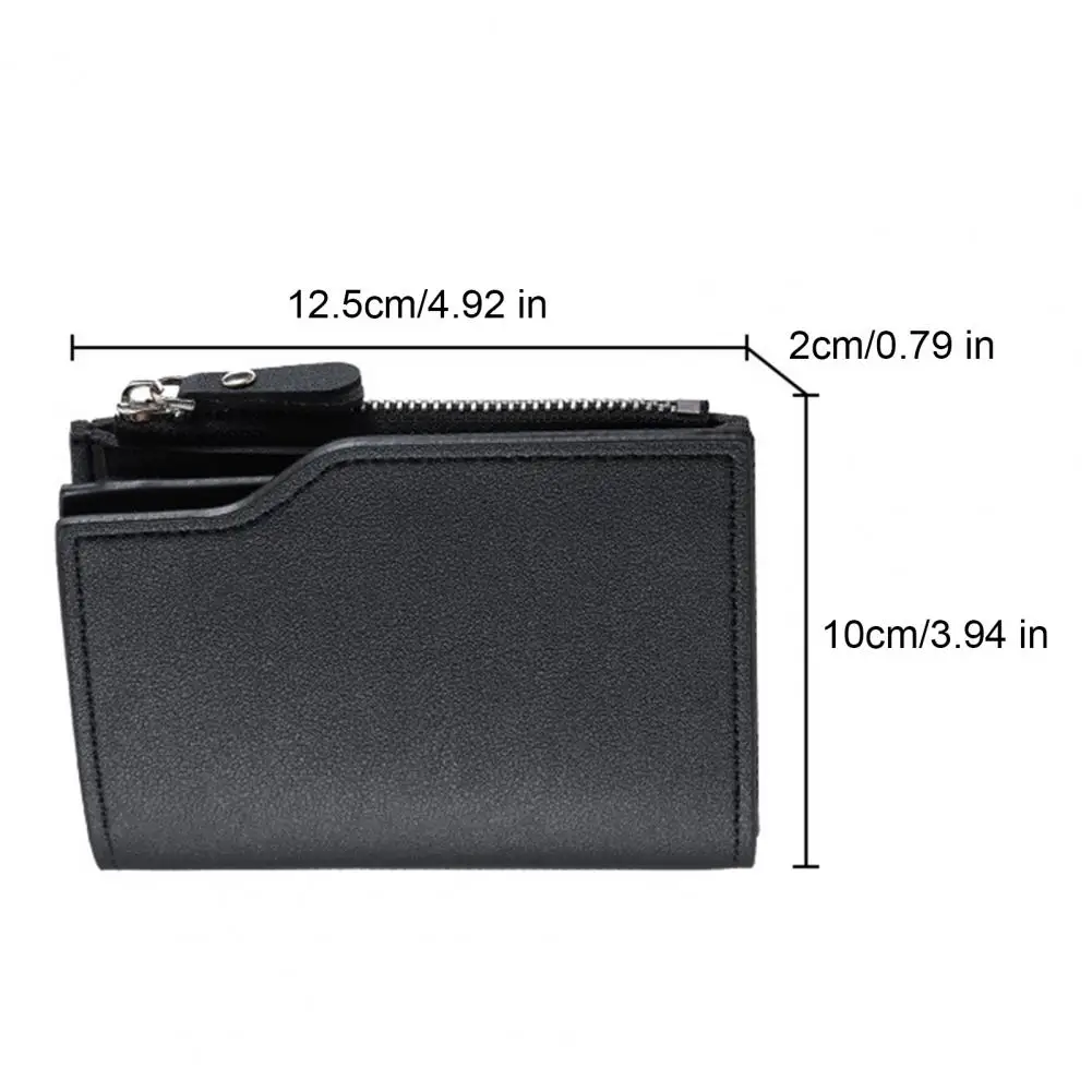 -fold Wallet Men Men Wallet Men's Slim -fold Card Wallet with Id Window Large Capacity Cash Coin Pocket Minimalist Bifold