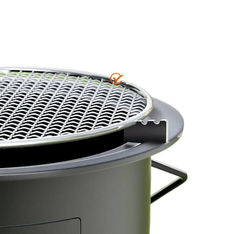 جديد محمول حول الشاي التدفئة الريفية شواء متعدد الوظائف الحطب حرق الفحم في الهواء الطلق