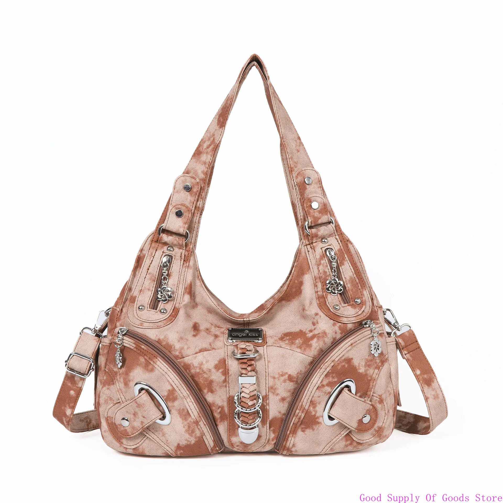 Angelkiss bolsas femininas bolsa de ombro alça superior bolsa moda vintage bolinho pacote bolsa de ombro sacola hobos bolsa grande