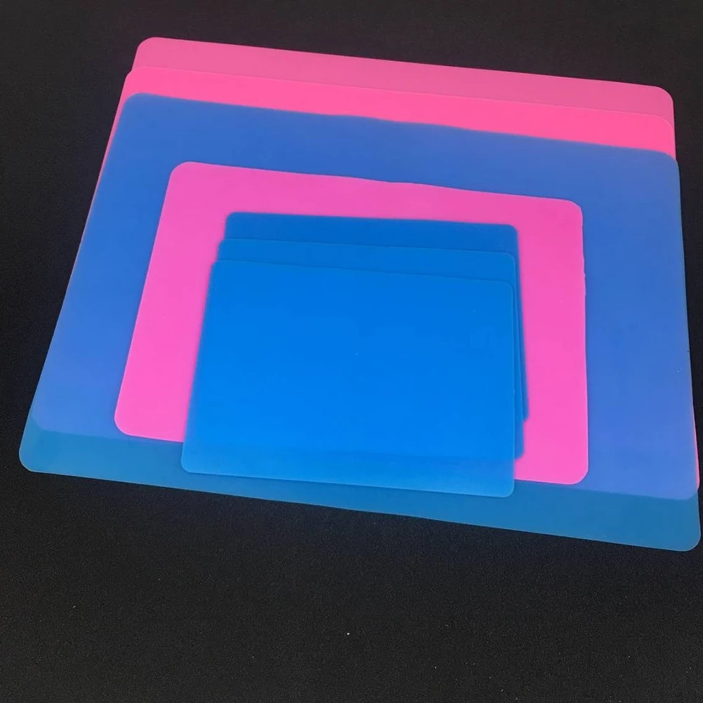 

Blue Silicone Mat for Crafts Resin Jewelry DIY Protective Table Pad Durable Countertop Protector Multipurpose Fondant for Epoxy