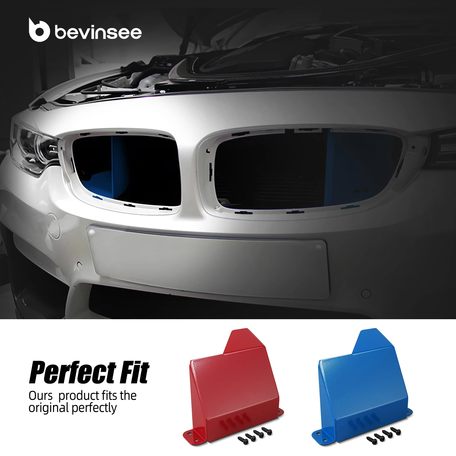 BEVINSEE Air Intake Scoops for BMW F30 F20 F22 F21 F23 F33 F36,M2 F87,M3 F80,M4 F82/F83 N20 N55 B48 B58